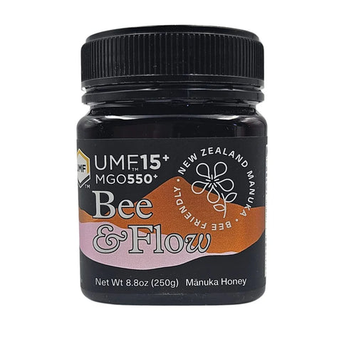 Manuka Honey MGO 550 UMF 15 250g-BEE&FLOW-Matakana Pharmacy