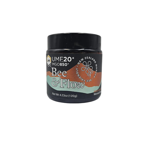 Manuka Honey MGO 850 UMF 20 120g-BEE&FLOW-Matakana Pharmacy