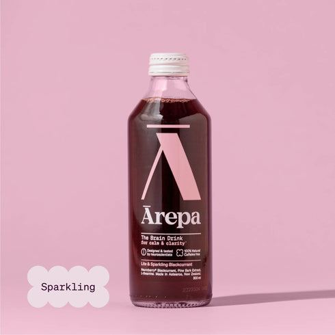 Arepa Calm & Clarity Sparkling Blackcurrant 300ml-Arepa-Matakana Pharmacy