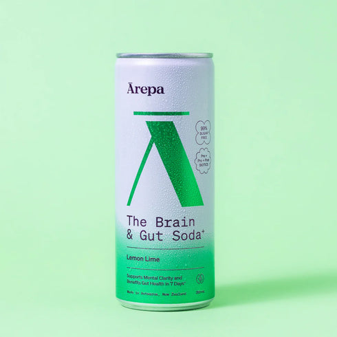 Arepa The Brain & Gut Soda Lemon Lime 250ml-Arepa-Matakana Pharmacy