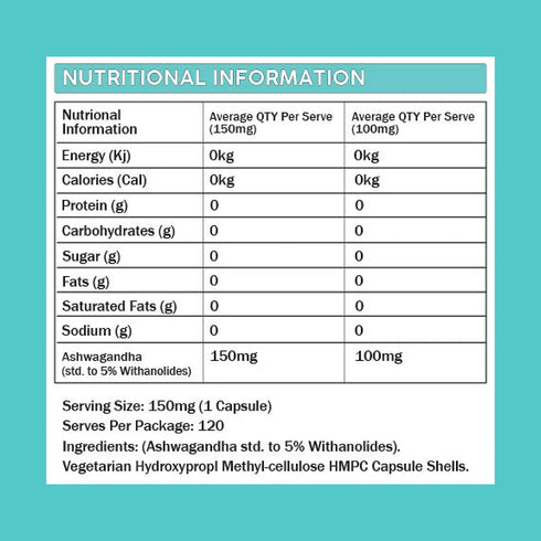 Ashwagandha 120 Capsules-Primabolics-Matakana Pharmacy
