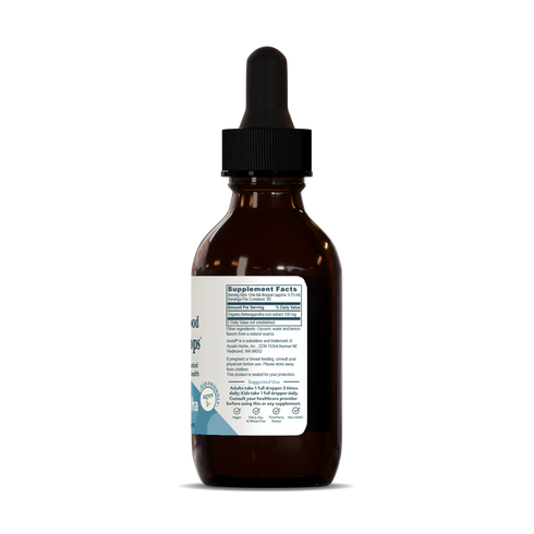 Image of Ashwagandha Drops - Stress & Mood Support 60ml supplement facts