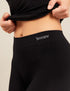 Close up image of BOODY Womens 3/4 Legging Black Large