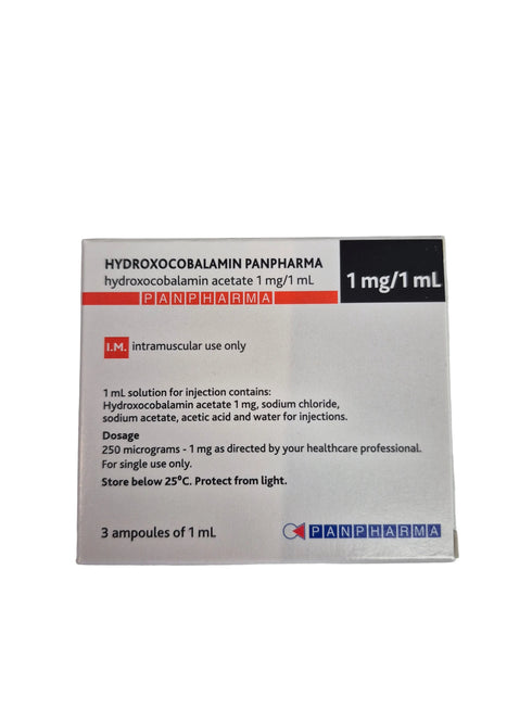 Hydroxocobalamin B12 packaging