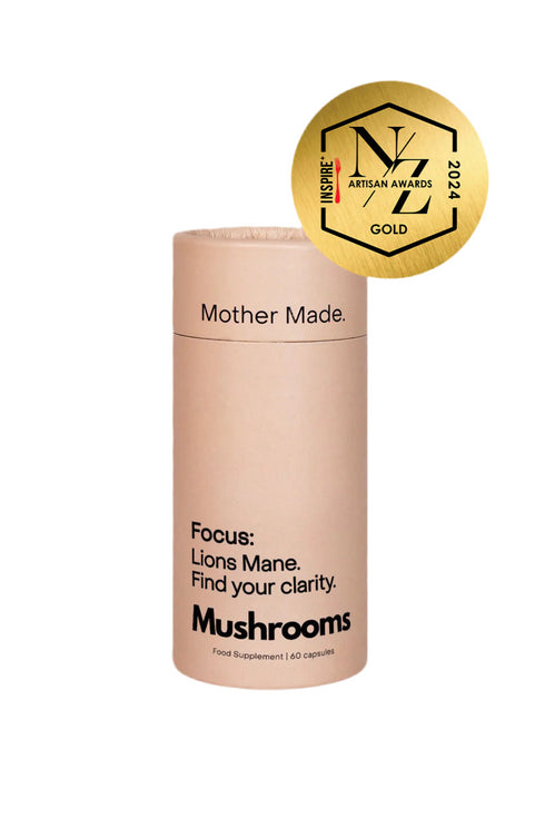 Brain/Focus - Lions Mane 60 Capsules-Mother Made-Matakana Pharmacy