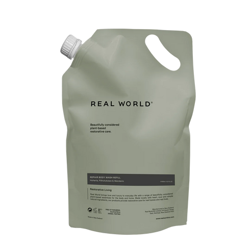 Hoheria Leaf, Pohutukawa & Mandarin Body Wash Refill 1L-Real World-Matakana Pharmacy