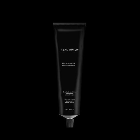 Rest Manuka & Rose Geranium Hand Cream 75g-Real World-Matakana Pharmacy