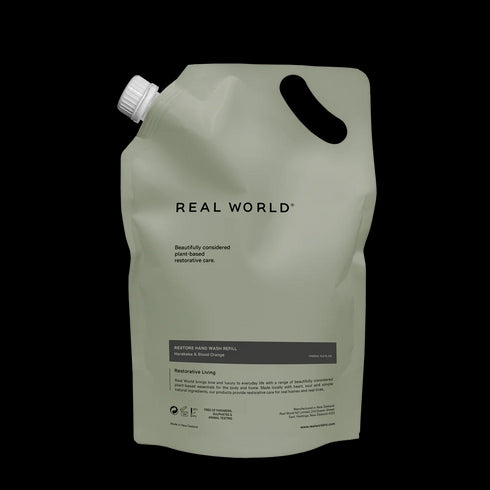 Restore Harakeke & Blood Orange Hand Wash Refill 1L-Real World-Matakana Pharmacy