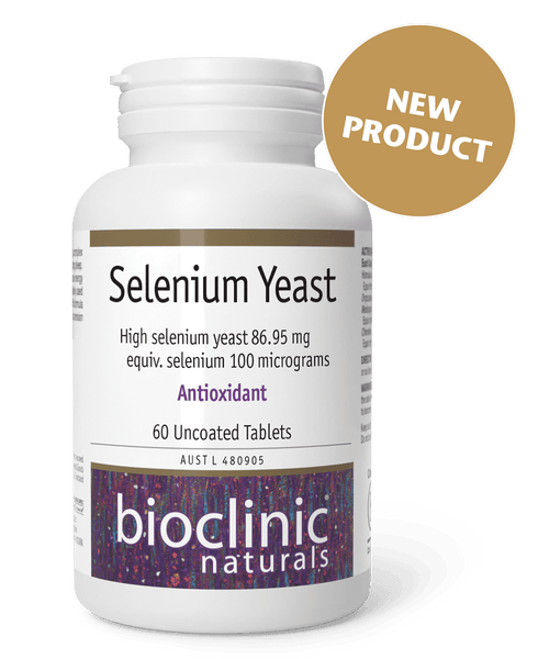 Selenium Yeast 60 Tabs-BioClinic Naturals-Matakana Pharmacy