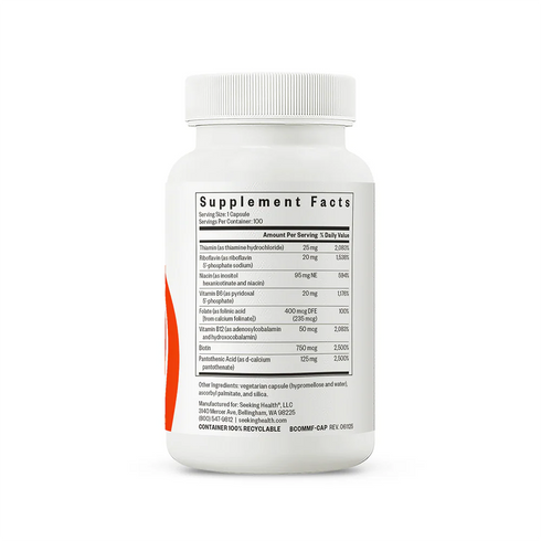 B Complex (Methyl Free) 100caps-Seeking Health-Matakana Pharmacy