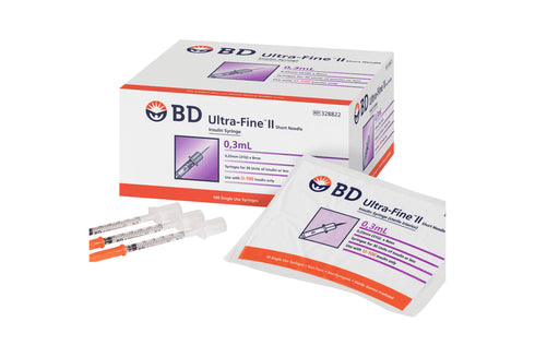 BD Syringe 0.3ml Ultra Fine 31 guage 8mm 100 pack-BD-Matakana Pharmacy