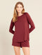 BOODY Goodnight Sleep Raglan Top Ruby Large-Matakana Pharmacy