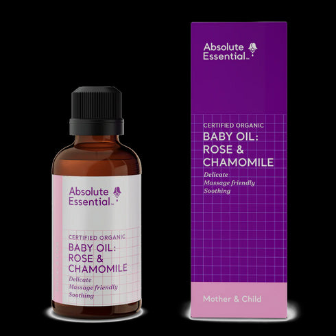 Baby Oil: Rose & Chamomile Organic 50ml-Absolute Essential-Matakana Pharmacy
