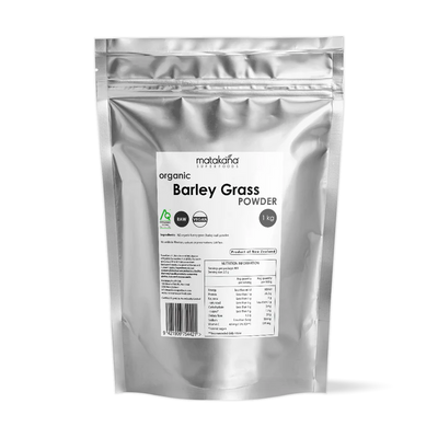 Barley Grass (leaf) Organic Powder 1kg-Matakana Superfoods-Matakana Pharmacy