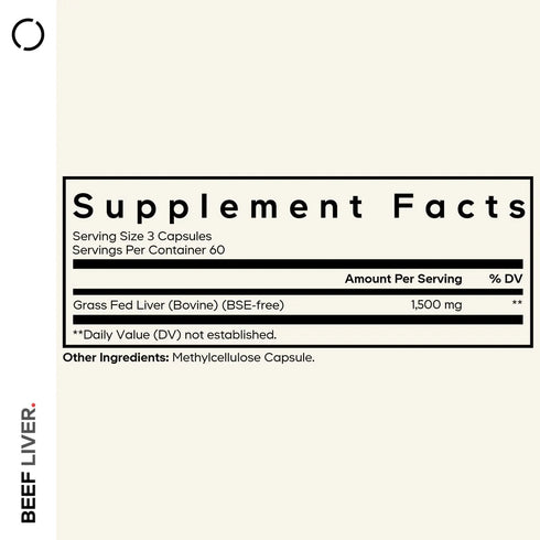 Grass Fed Beef Liver 180 Capsules-CODEAGE-Matakana Pharmacy