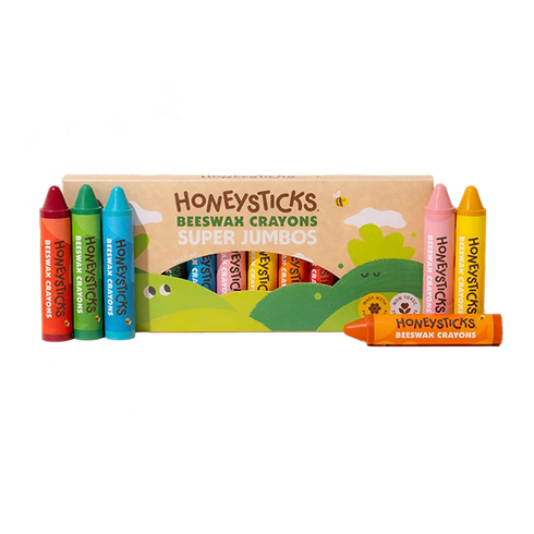 Beeswax Crayons Jumbos 12 Pack-Honey Sticks-Matakana Pharmacy