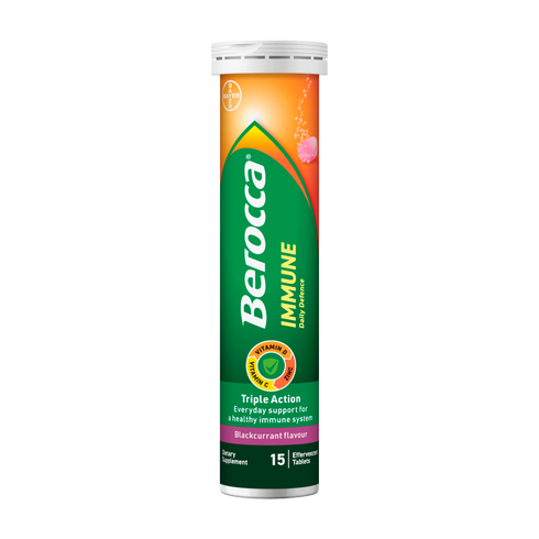 Berocca Immune Daily Defence Blackcurrant 15s-Bayer-Matakana Pharmacy