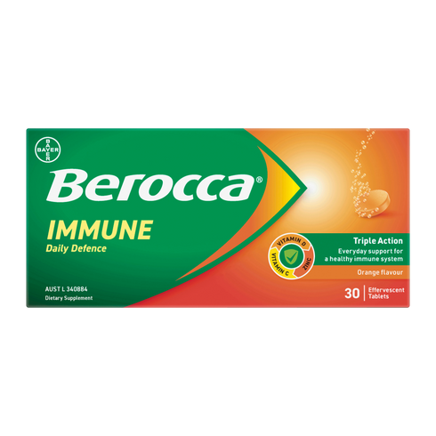 Berocca Immune Daily Defence Orange 30s-Bayer-Matakana Pharmacy