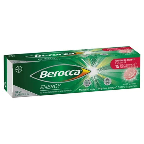Berocca Energy Original Berry 15s-Matakana Pharmacy
