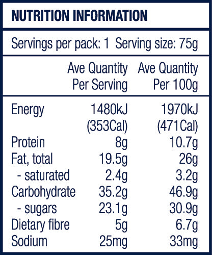 Berry Berry Snack Bar 75g | Crafty Weka-Crafty Weka-Matakana Pharmacy