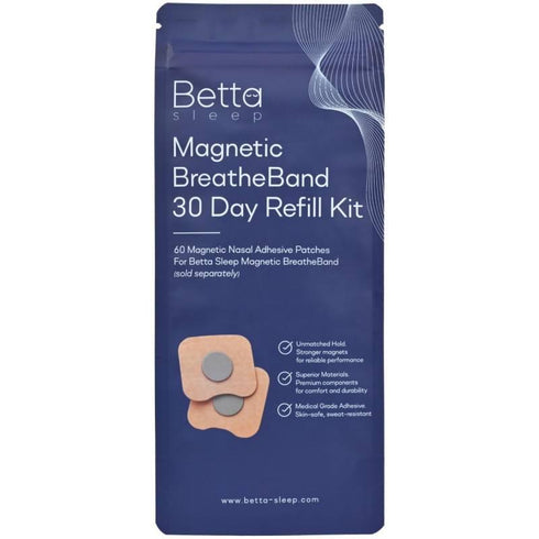 Betta Sleep Magnetic BreatheBand | 30 Day Adhesive Patch Refill Pack-Betta Sleep-Matakana Pharmacy
