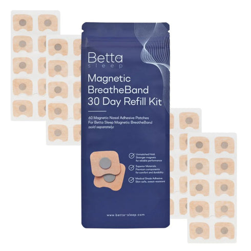 Betta Sleep Magnetic BreatheBand | 30 Day Adhesive Patch Refill Pack-Betta Sleep-Matakana Pharmacy