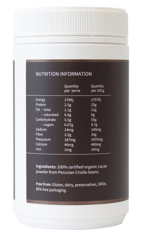 Cacao Powder - Certified Organic Powder 300g-BioBalance-Matakana Pharmacy