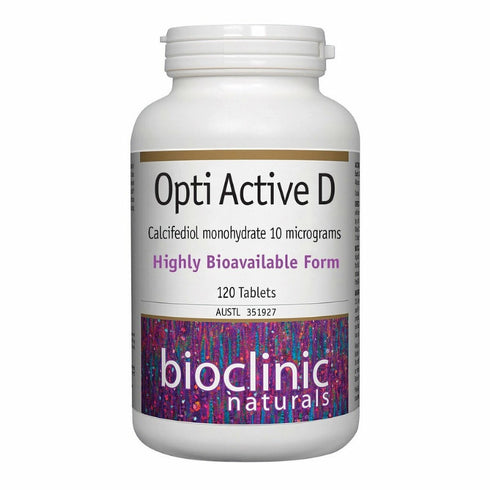 Opti Active D 120 Tabs-BioClinic Naturals-Matakana Pharmacy