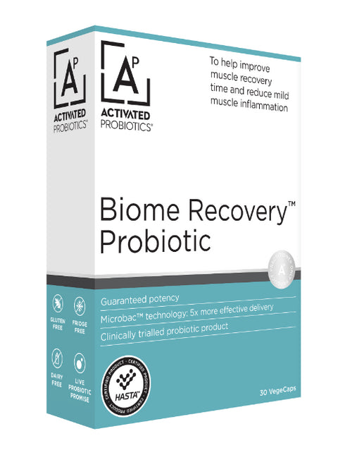 Image of the front of the Biome Recovery Probiotic 30caps