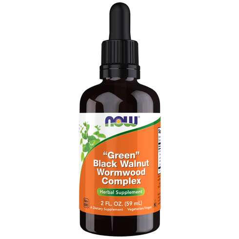 Green Black Walnut Wormwood Complex Liquid 59ml-NOW Supplements-Matakana Pharmacy
