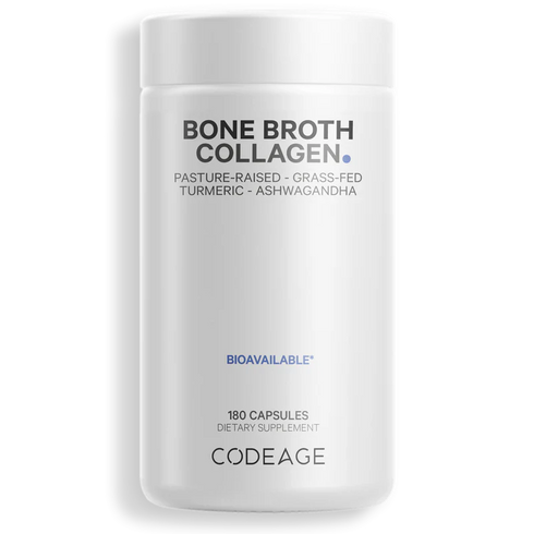 Bone Broth Collagen 180 Capsules-CODEAGE-Matakana Pharmacy