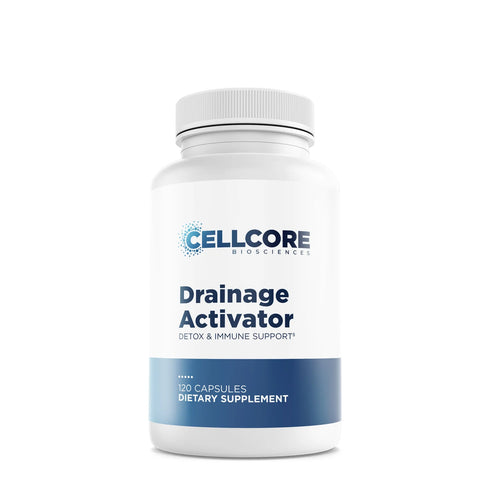 Image of Drainage Activator Detox and Immune Support bottle of 120capsules