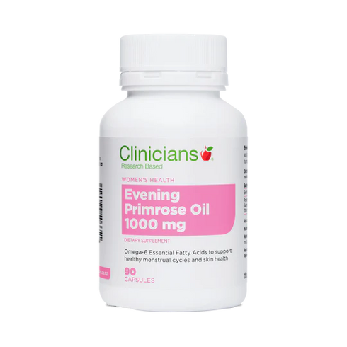 Clinicians Evening Primrose Oil 1000mg 90 Capsules-Clinician's-Matakana Pharmacy
