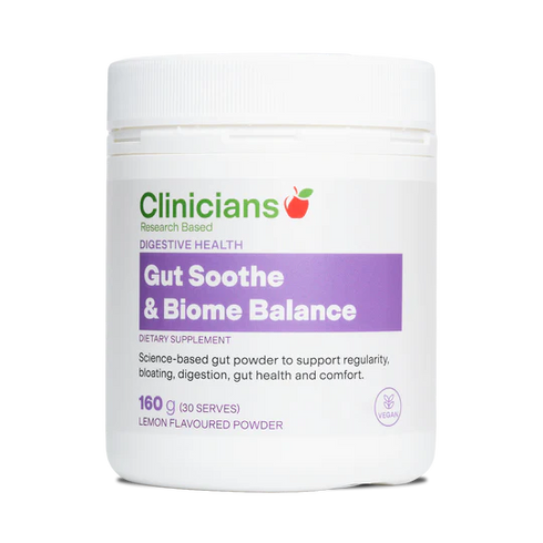 Gut Soothe & Biome Balance Powder 160g | Clinicians-Clinicians-Matakana Pharmacy