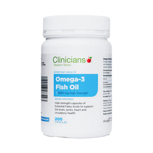 Omega 3 Fish Oil 1500mg Value Pack 200 Capsules | Clinicians-Clinicians-Matakana Pharmacy