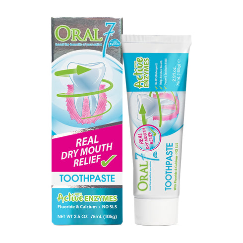 Oral7 Moisturising Toothpaste 105g carton and tube
