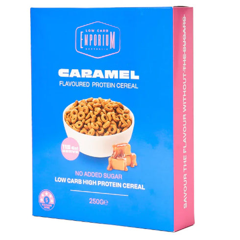 Protein Cereal Caramel 250g-Low Carb Emporium-Matakana Pharmacy