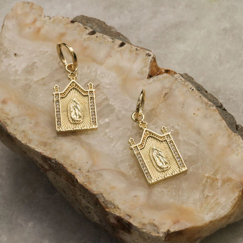 Earrings - Seraph Symbol - Cathedral-Queen Of The Foxes-Matakana Pharmacy