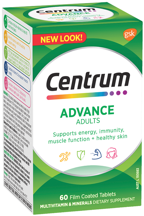 Centrum Advance Vitamins 60 Tablets-Haleon-Matakana Pharmacy