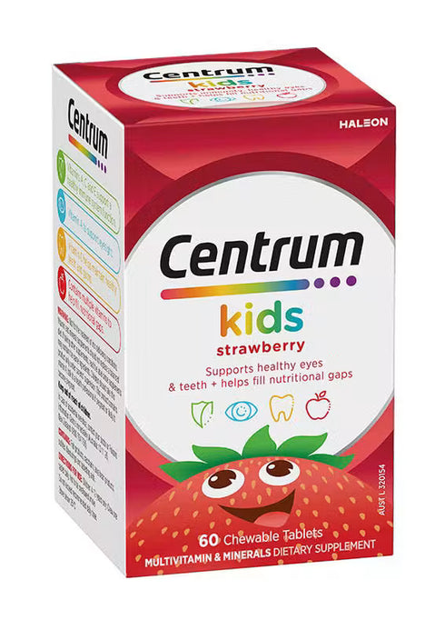 Centrum for Kids Strawberry 60 Chews-Haleon-Matakana Pharmacy