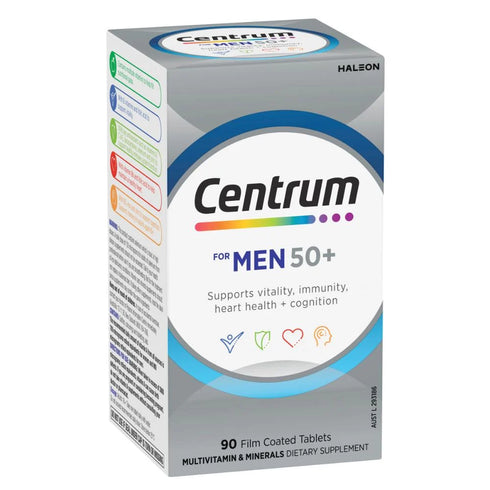 Centrum for Men 50+ 90 Tablets-Haleon-Matakana Pharmacy