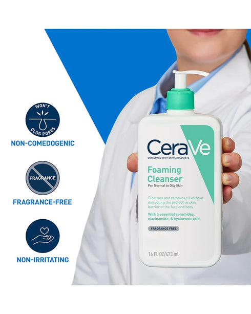 CeraVe Foaming Cleanser 473ml-Matakana Pharmacy