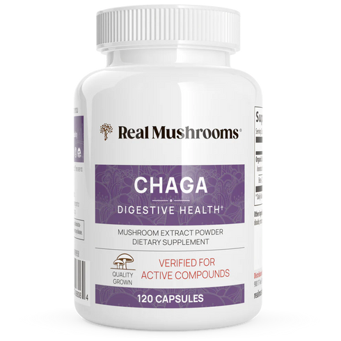 Chaga Extract 120 Capsules-Real Mushrooms-Matakana Pharmacy