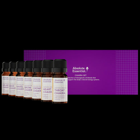 Chakra Oil Set Organic 7 x 10ml-Absolute Essential-Matakana Pharmacy