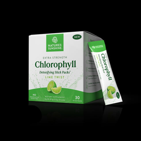 Chlorophyll Sticks - Lime Twist (30 pack)-Nature's Sunshine-Matakana Pharmacy