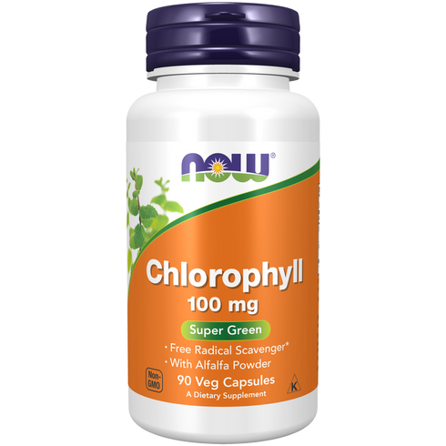Chlorophyll 100mg 90s-NOW Supplements-Matakana Pharmacy