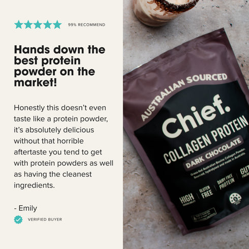 Collagen Protein Dark Chocolate Powder 450g-Chief-Matakana Pharmacy