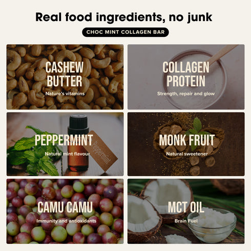 Collagen Protein Bar Choc Mint 45g-Chief-Matakana Pharmacy