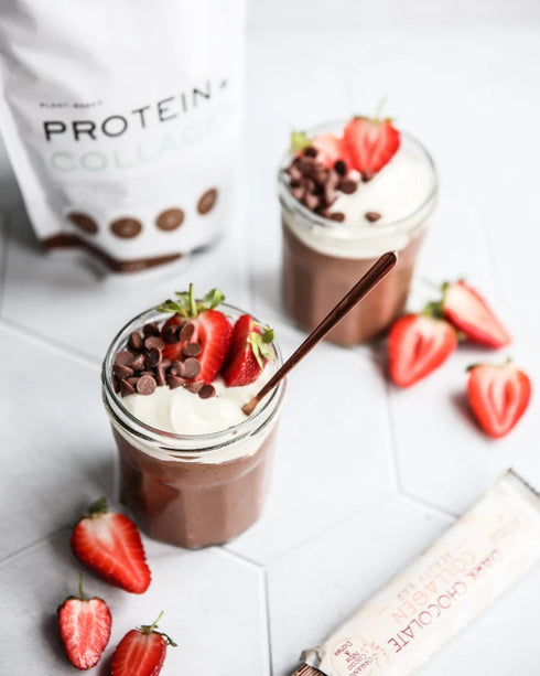 Plant Protein + Collagen Choc powder 600g-Matakana Superfoods-Matakana Pharmacy