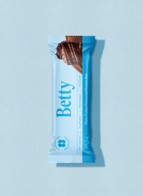 Betty Chocolate Fudge Protein Bar pack shot